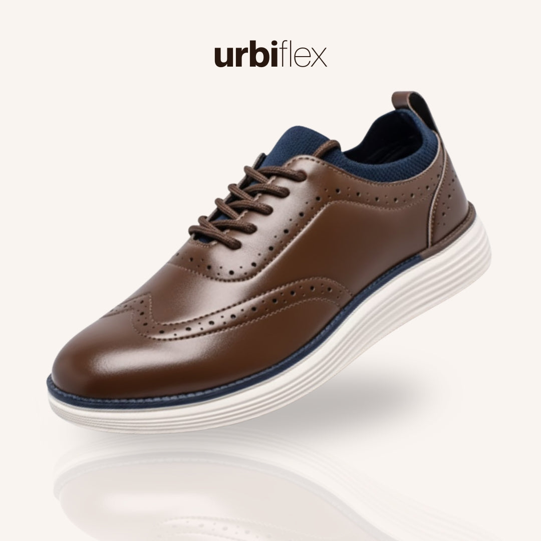 [KnitFlex SmartCraft] Men's Knitted Wingtip Oxford Shoes 8